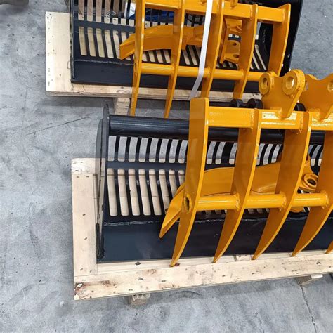 compact excavator rake attachment|rake attachment for mini excavator.